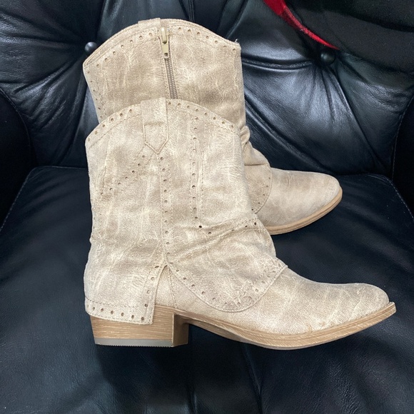 Very G don boots womens ankle boots zip up side heeled pointed toe boots 8.5 - Picture 2 of 12